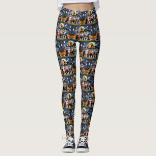 Leggings Keeshond Chiens Citrouille Halloween Funny