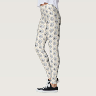 Leggings Keeshond Sleeping Puppy Peinture Chien Art origina