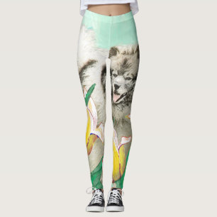 Leggings Keeshony in Tulips Peinture mignonne Original Chie