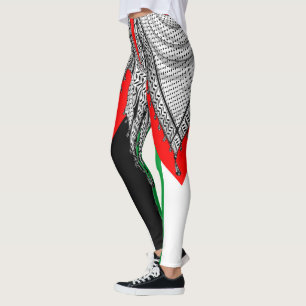 Leggings Keffiyeh Écharpe palestinienne tissu traditionnel