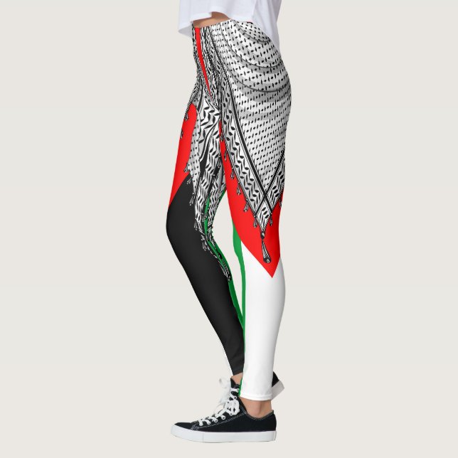 Leggings Keffiyeh Écharpe palestinienne tissu traditionnel (Gauche)