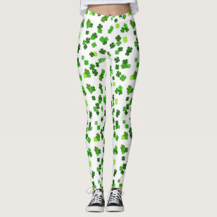 Leggings Kelly green "Shamrocks en train de tomber"