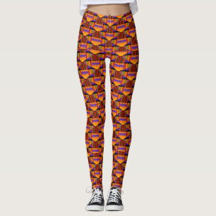 Leggings Kente coloré