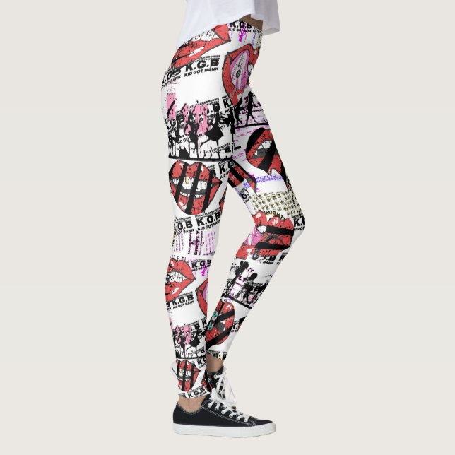 Leggings KGB Red Juicy Lips McFly (Droite)
