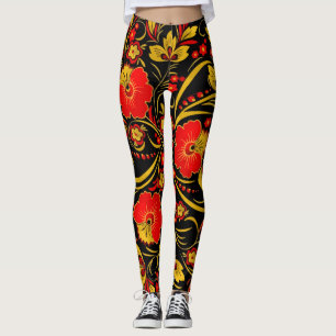 Leggings Khokhloma russe