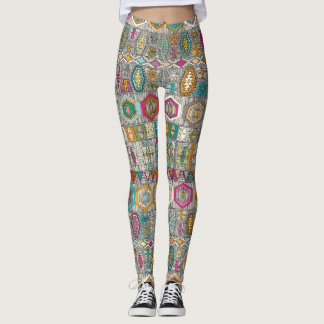 Leggings kilim pembe
