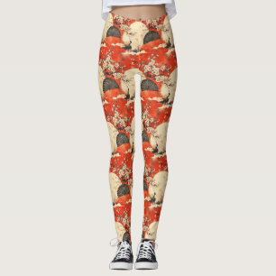 Leggings Kimono Couple Sakura Romantique Motif (1)