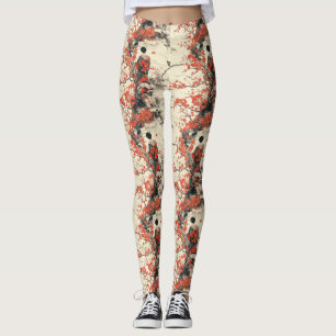 Leggings Kimono Couple Sakura Romantique Motif (2)