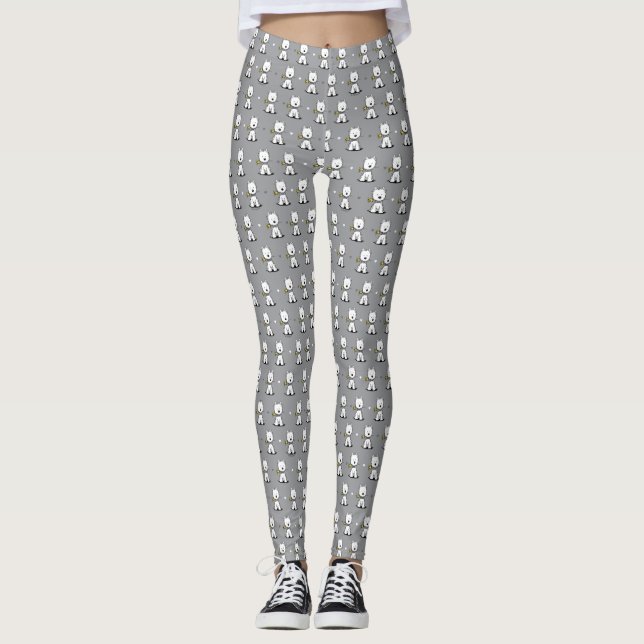 Leggings KiniArt Westie Dog (Devant)