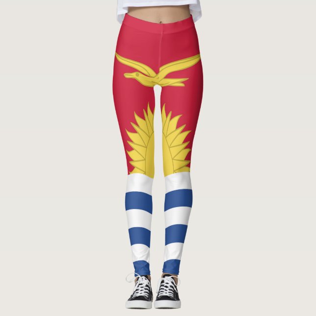 Leggings Kiribati Flag Emblem (Devant)