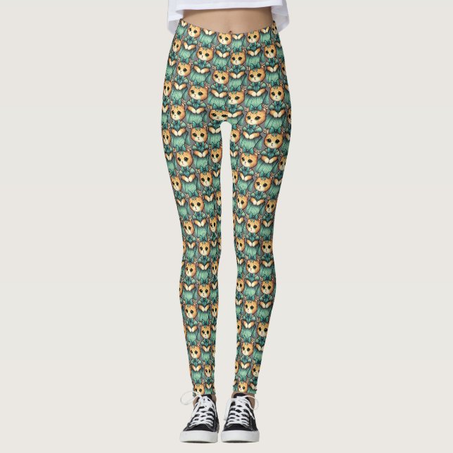 Leggings Kitten vintage habillé (Devant)