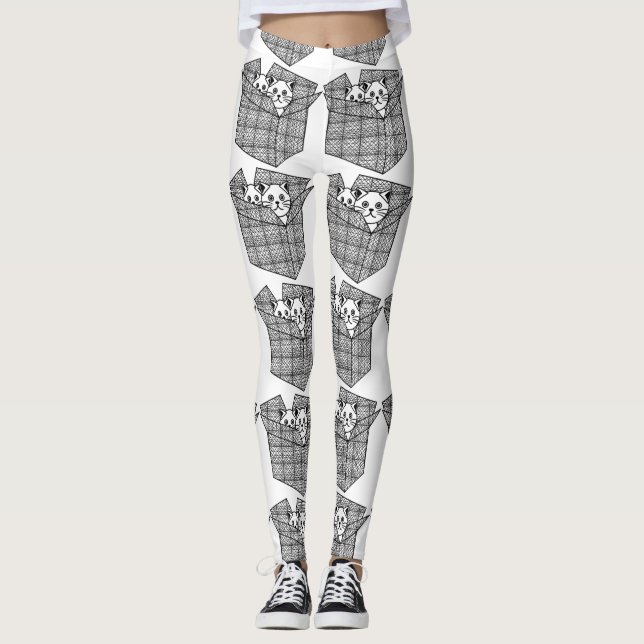 Leggings Kittens dans une boîte Thunder_Cove (Devant)