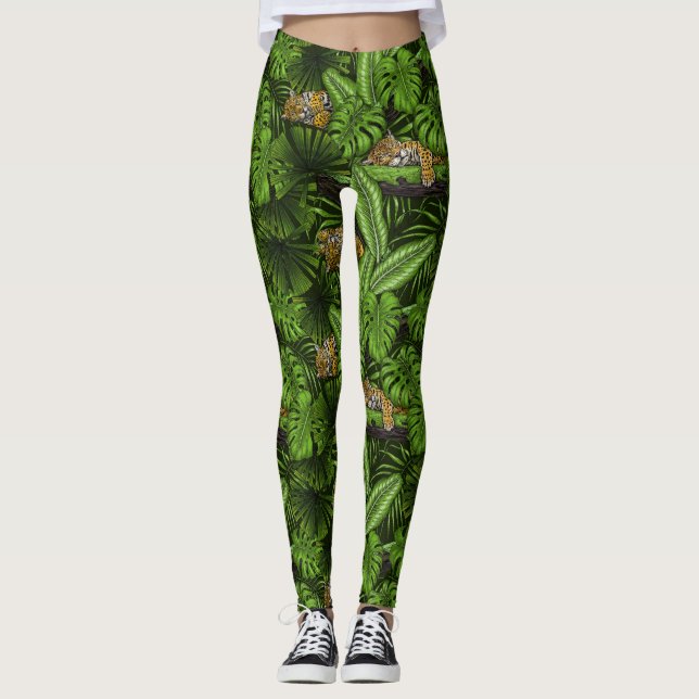 Leggings Kittés de la jungle (Devant)