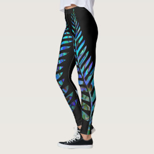 LEGGINGS KIWI NEW ZEALAND FERN PAUA