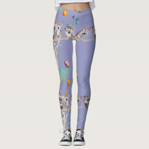 Leggings Koala Anniversaire de la fête koalas Purple Leggin