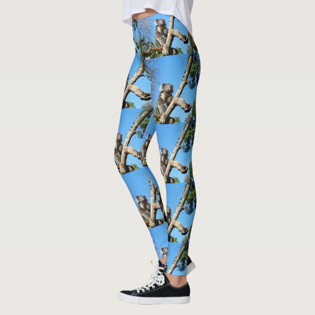 Leggings Koala Sauvage Dans L'Ancien Pinceau, (Gauche)