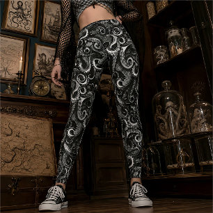 Leggings Kraken Sorcière de la Mer Gothique Curiosité Nat