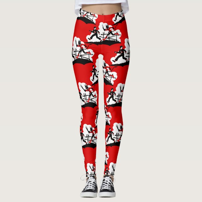 Leggings krampus de Noël (Devant)