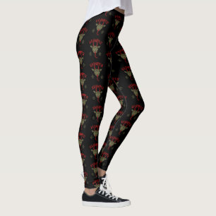 Leggings Krampus font face à vilain