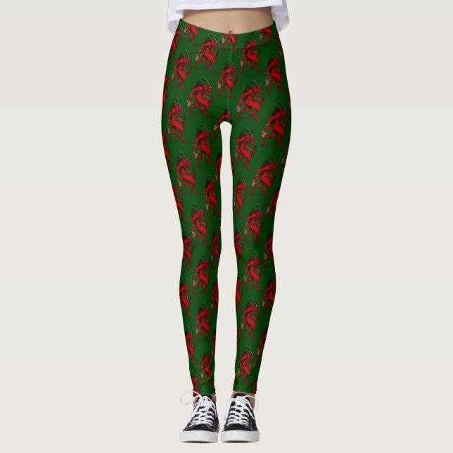 Leggings Krampus vert (Devant)