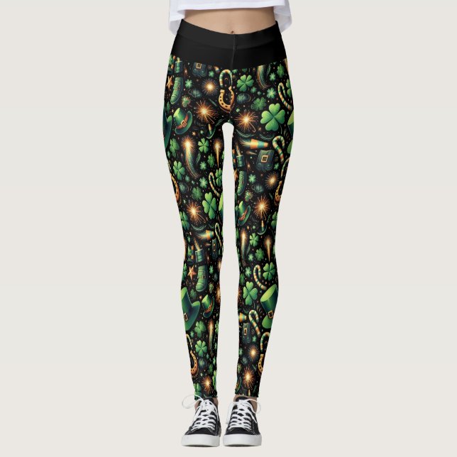 Leggings La Chance de la Saint-Patrick (Devant)