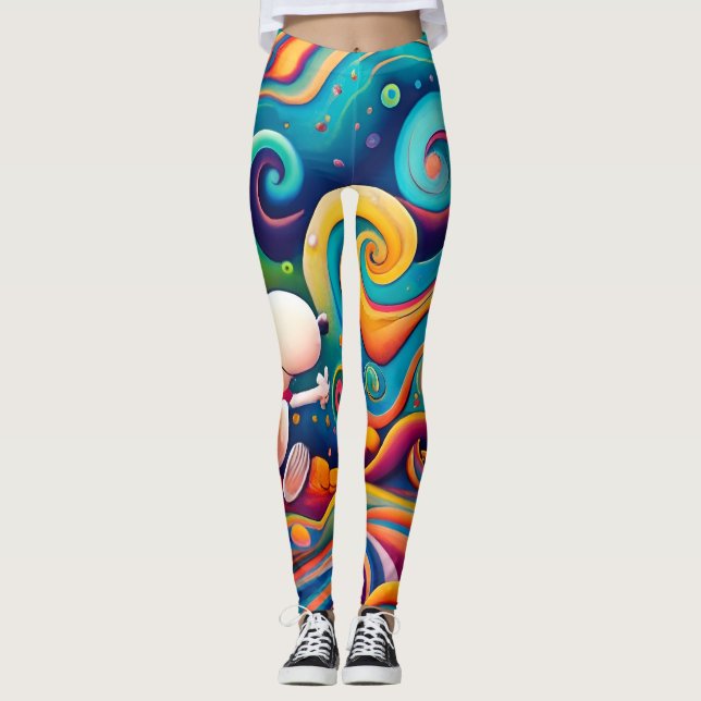 Leggings La chemise la plus cool d'Amérique. J'adore ça. (Devant)