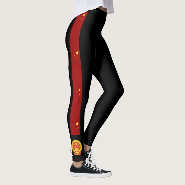 Leggings La Chine barre le drapeau (Droite)