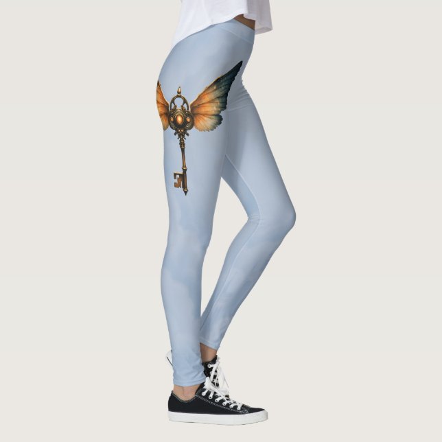 Leggings La Clé de l'Éternité – Ailes Steampunk  (Droite)
