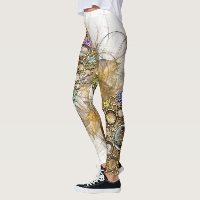 Leggings LA CONNEXION DE PROSPÉRITÉ : Gemmes de la fortune (Gauche)