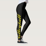Leggings la coutume folâtre des femmes de volleyball, pour<br><div class="desc">la coutume folâtre des femmes de volleyball,  pour des guêtres de filles. customisez à vos sports de favori volleyball,  football,  lacrosse,  natation et plus.</div>