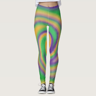 Leggings La cravate meurent des guêtres de mardi gras