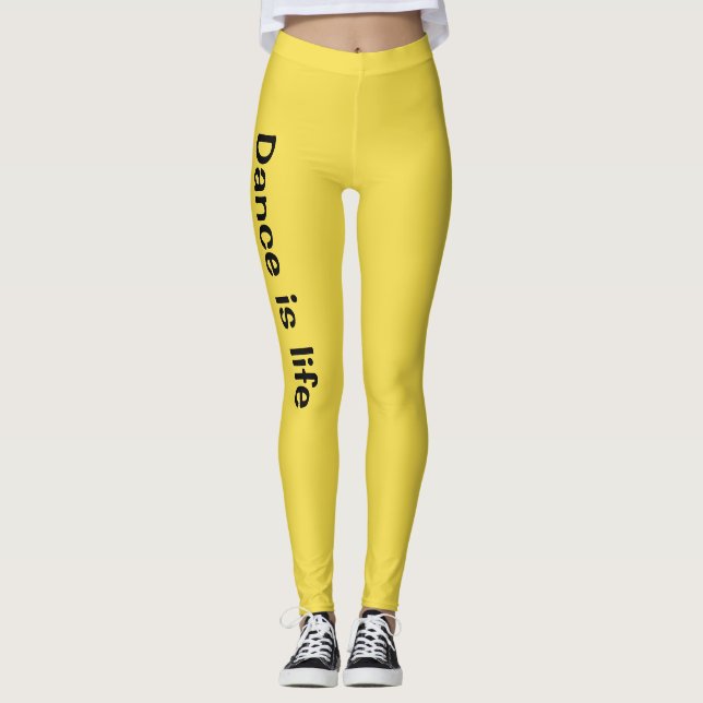 Leggings La danse est des guêtres de la vie (Devant)