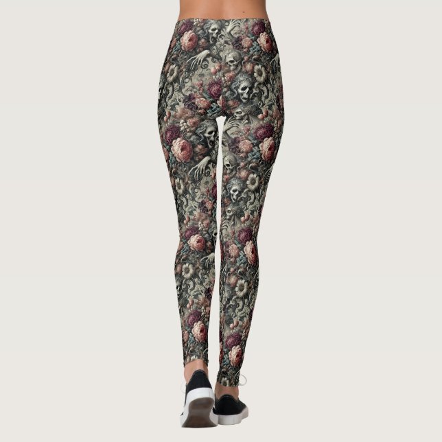 Leggings La fin du bois d'oeuvre - gothique victorien (Dos)