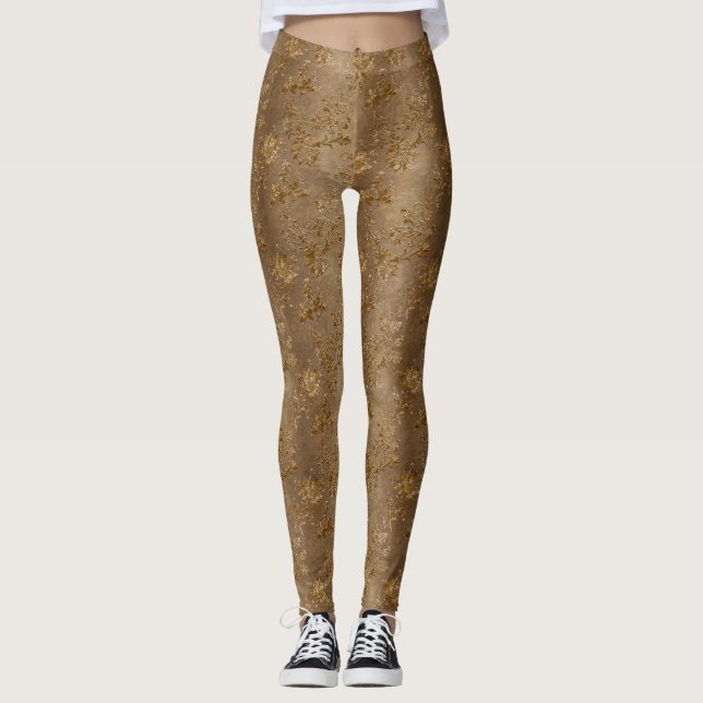 Leggings La gamme Gold Velvet Design 10 (Devant)