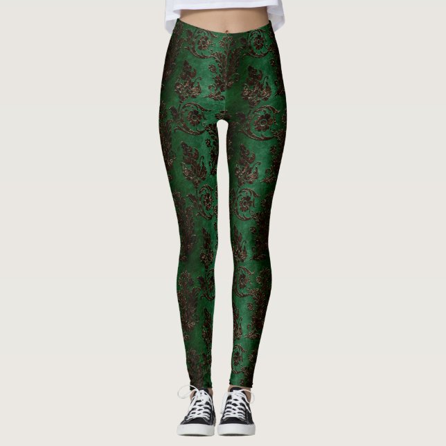 Leggings La gamme Velvet Bronze Design 10 (Devant)