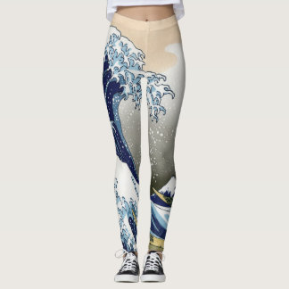 Leggings La Grande Vague Au Large De Kanagawa