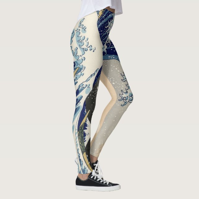 Leggings La Grande Vague au large de Kanagawa Hokusai (Droite)