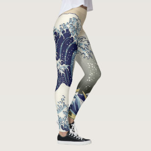 Leggings La Grande Vague au large de Kanagawa Katsushika Ho