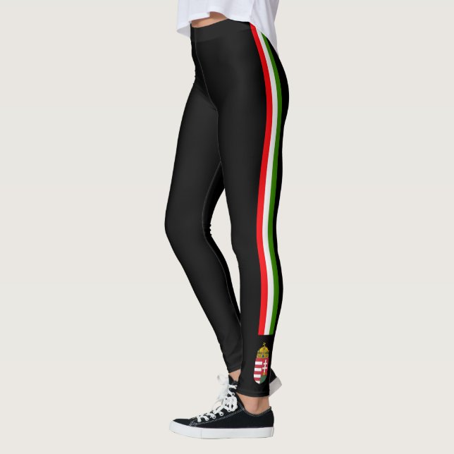 Leggings La Hongrie barre le drapeau (Gauche)