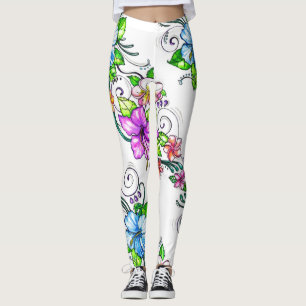 Leggings La ketmie fleurit des guêtres