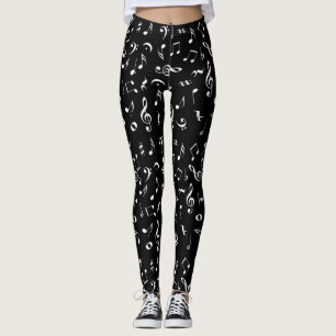 Leggings La musique note des guêtres