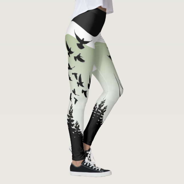 Leggings la naturaleza y pájaros (Droite)