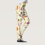 Leggings La nature boisée<br><div class="desc">Feuilles automnales, baies, cônes de pins et toutes sortes de boisés et de bobs. Art original de Nic Squirrell.</div>