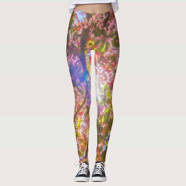 Leggings La nature fleurit fleurs lumière fleur soleil (Devant)