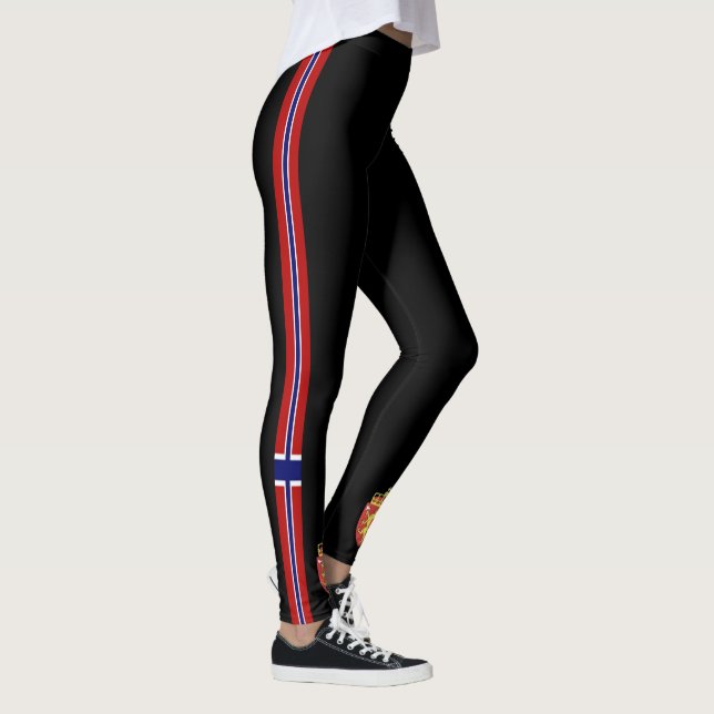 Leggings La Norvège barre le drapeau (Droite)