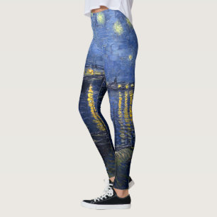 Leggings La nuit étoilée de Vincent van Gogh sur le Rhône