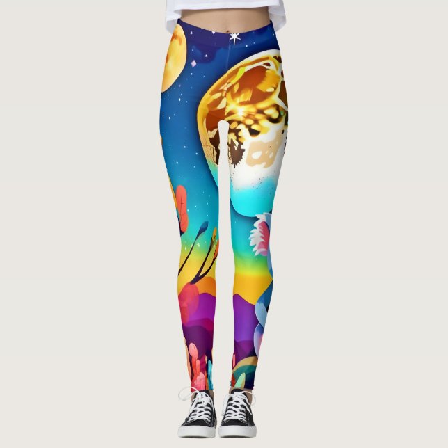 Leggings La nuit Lune de Koala (Devant)