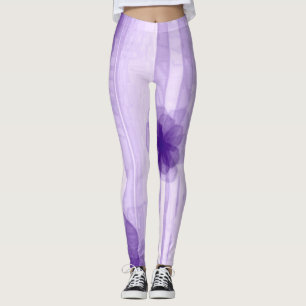 Leggings La passion pourpre fleurit des guêtres d'art