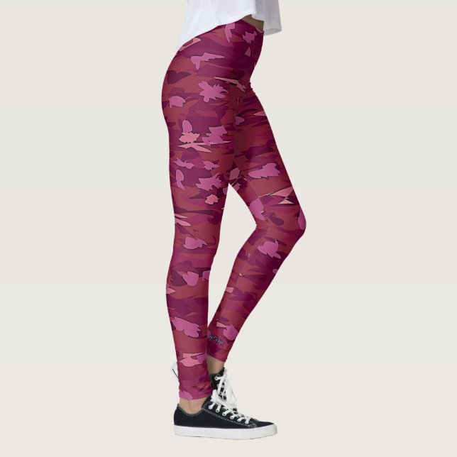 Leggings La poussière Camo rose (Droite)