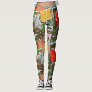 Leggings la prière multicolore marque le "amour continue "